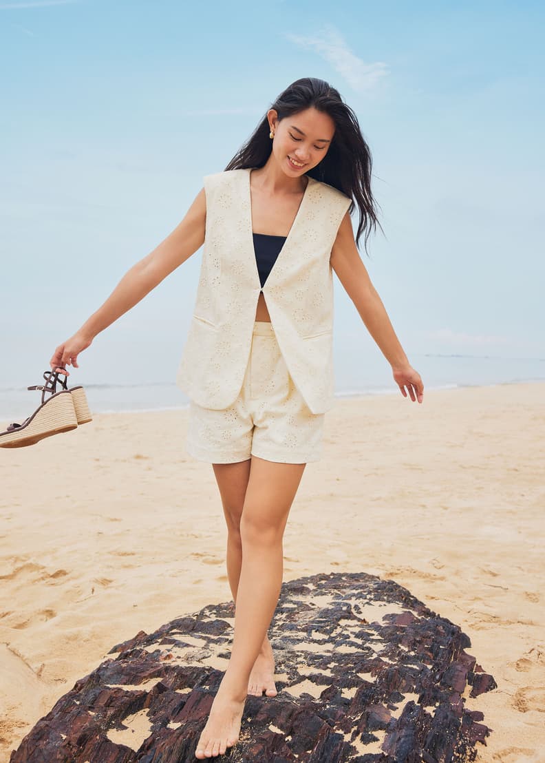 High Waist Tailored Shorts - Image 4