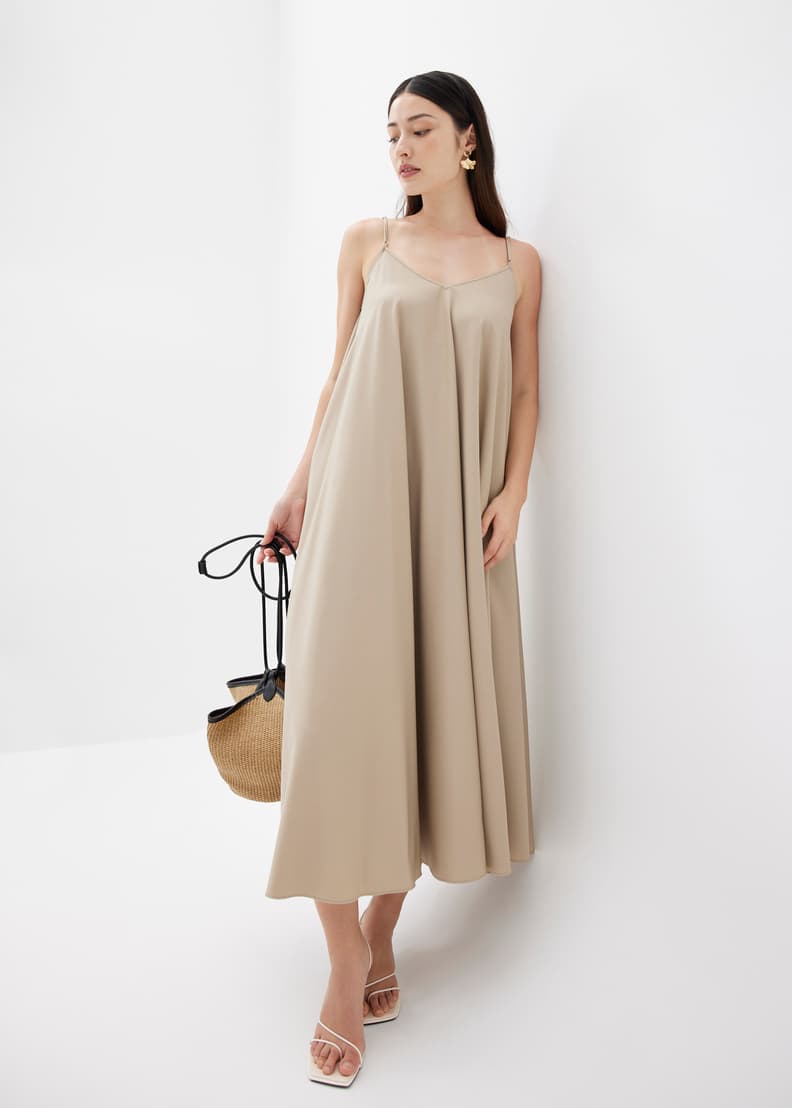 Trapeze Camisole Midaxi Dress - Image 4