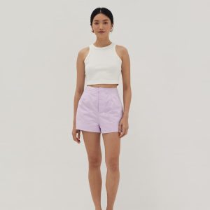 Embroidered A-line Shorts