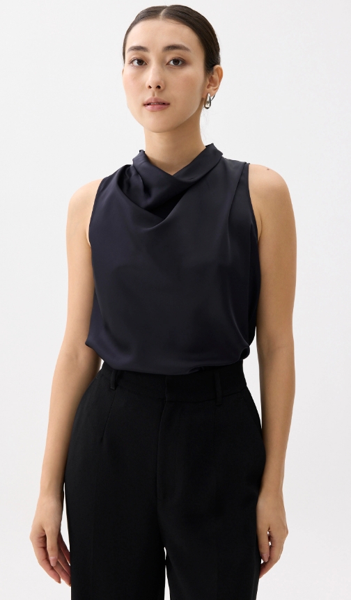 High Cowl Neck Top - Image 3